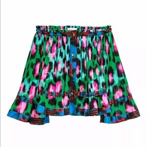 KENZO x H&M Off Shoulder Leopard Chiffon Blouse